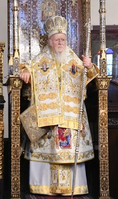Константинопольский патриарх Варфоломей во время богослужения. Фото: Wikimedia Commons