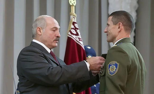 Аляксандр Лукашэнка і начальнік ААЦ Андрэй Паўлючэнка. Фота: mogilev.by