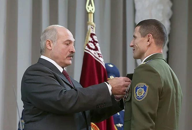 Аляксандр Лукашэнка і Андрэй Паўлючэнка.
