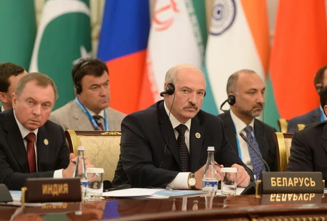 На фото: А.Лукашенко на саммите ШОС в Ташкенте, 23.06.2016, president.gov.by