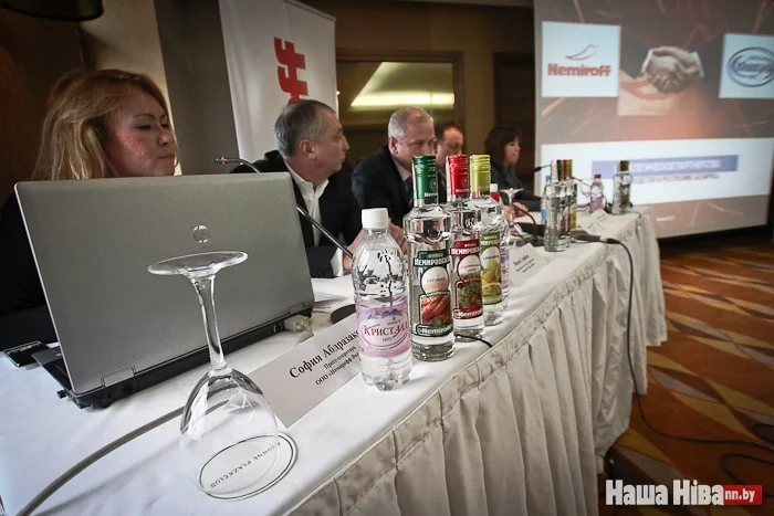 В Минске прошла совместная пресс-конференция «Минск-Кристалл» и «Nemiroff».