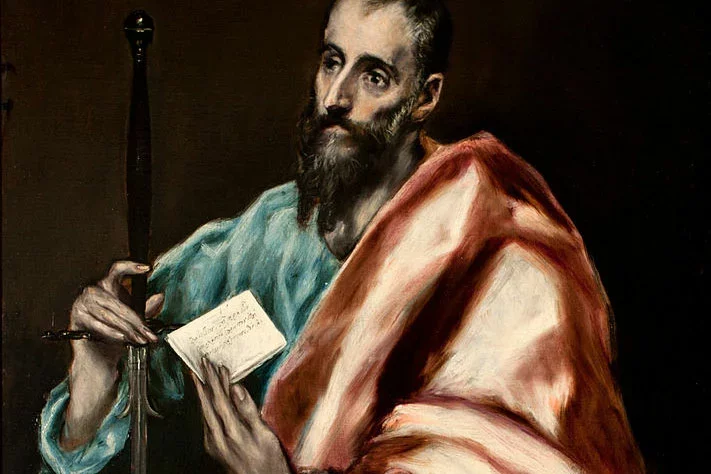Эль Грэка. Апостал Павел. Фрагмент. Паводле Wikimedia Commons.