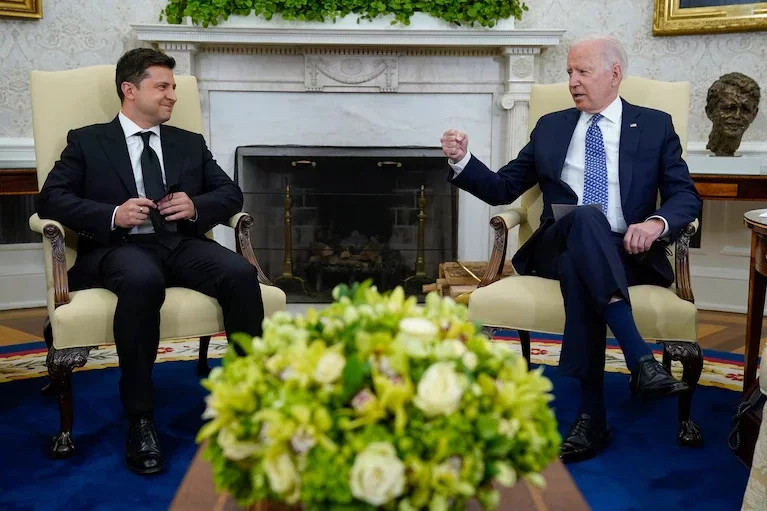 Зеленский и Байден в Белом доме 1 сентября 2021 года. Фото: Ivan Vucci/AP