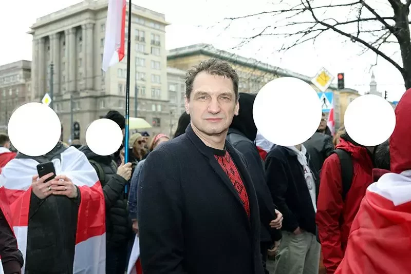 Виталий Цыганков на Дне Воли 25 марта 2023 года в Варшаве. Фото из личного архива автора