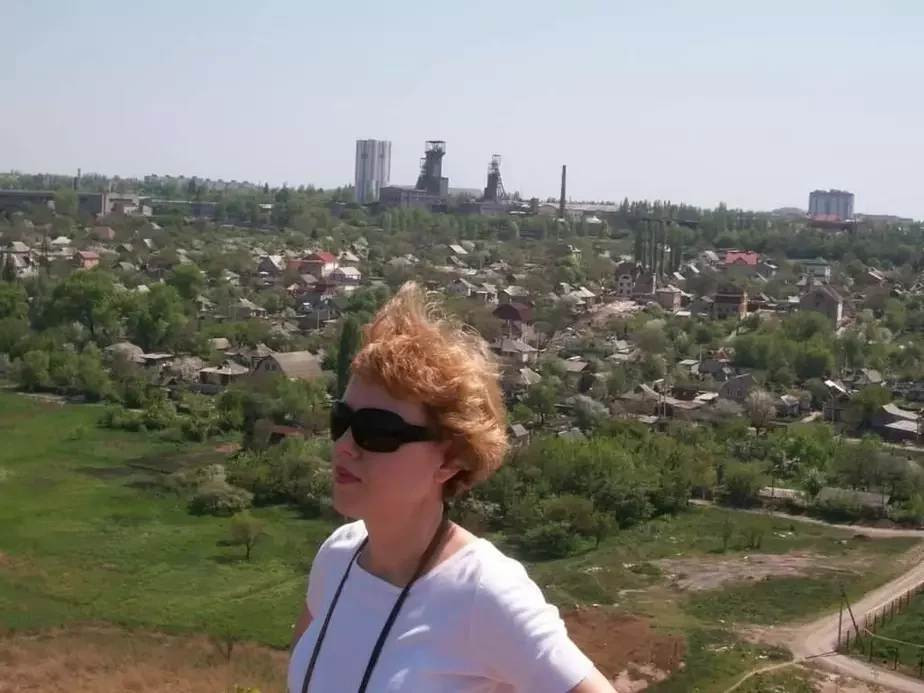Лина Кущ в Донецке. Фото: личный архив