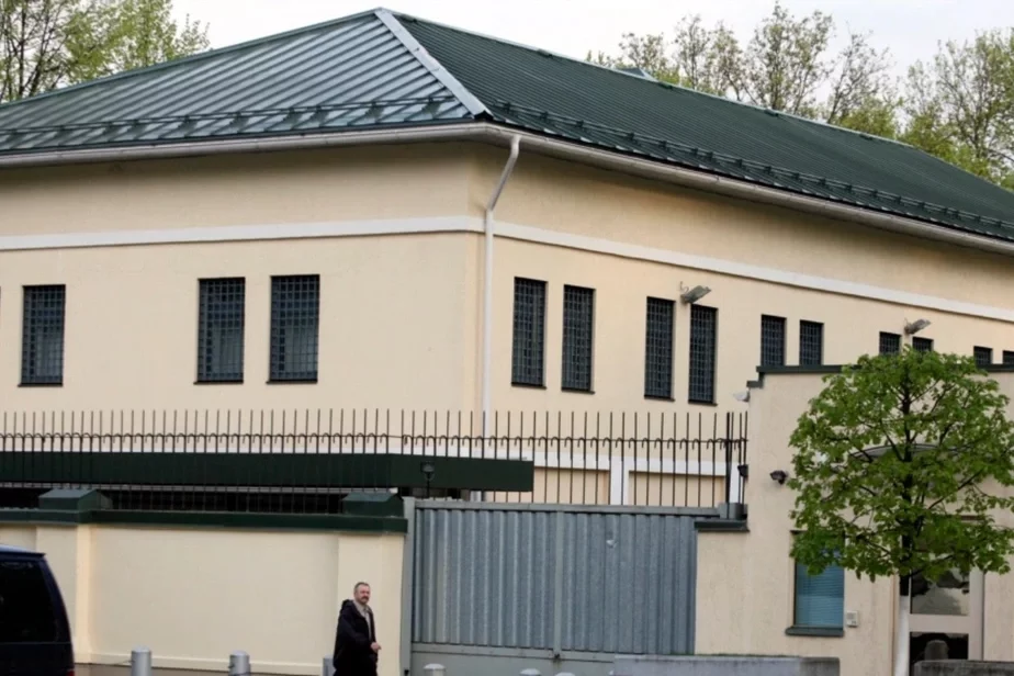 Budynak pasolstva ZŠA ŭ Minsku. Fota: «Hołas Amieryki»