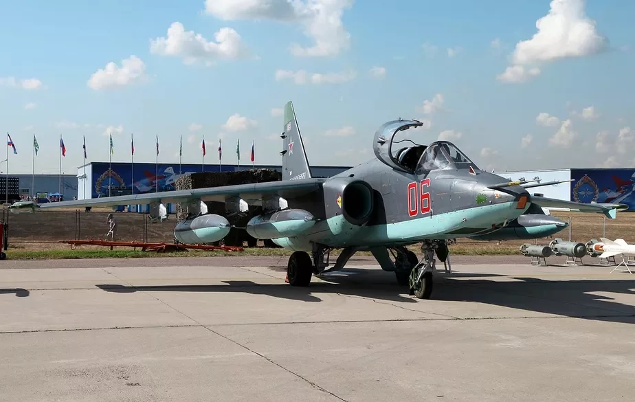 Samalot Su-25. Zdymak ilustracyjny. Fota: Vikipiedyja