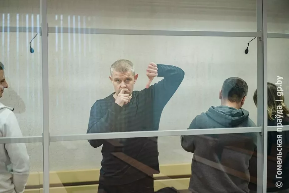 Александр Капшуль в Гомельском областном суде. Фото: «Гомельская правда»