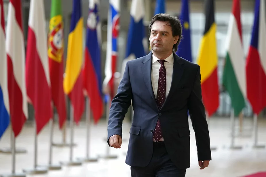 Министр иностранных дел Молдовы Нику Попеску в Брюсселе. Фото: AP Photo / Virginia Mayo