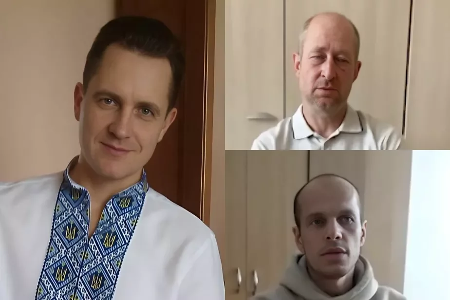 Владимир Тычинский и двое других задержанных. Фото: «Вконтакте», канал ГУБОПиК