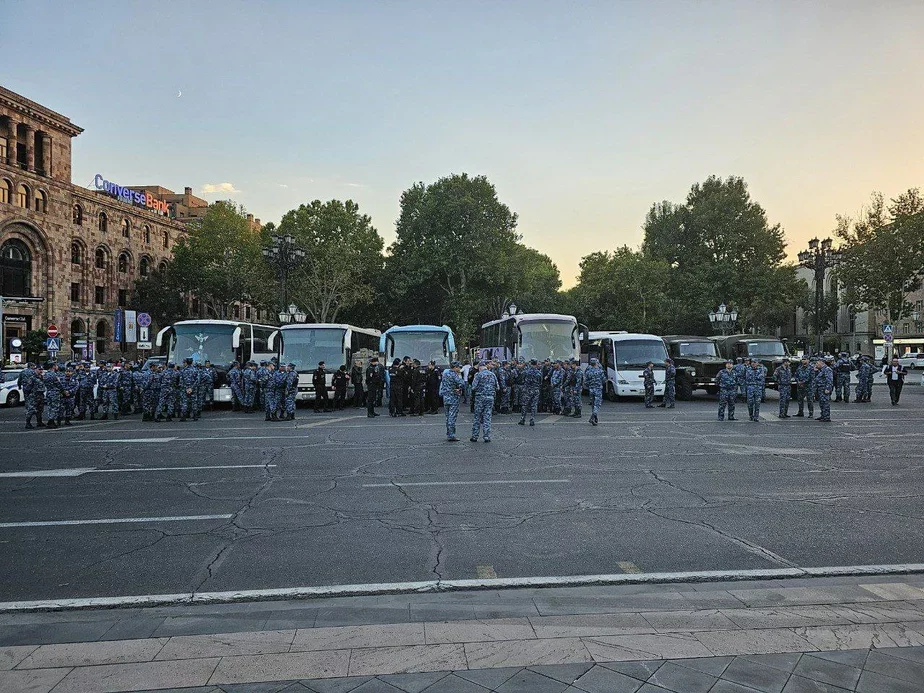 Площадь Республики в Ереване, 20 сентября. Фото: Новости Армении и мира / Telegram