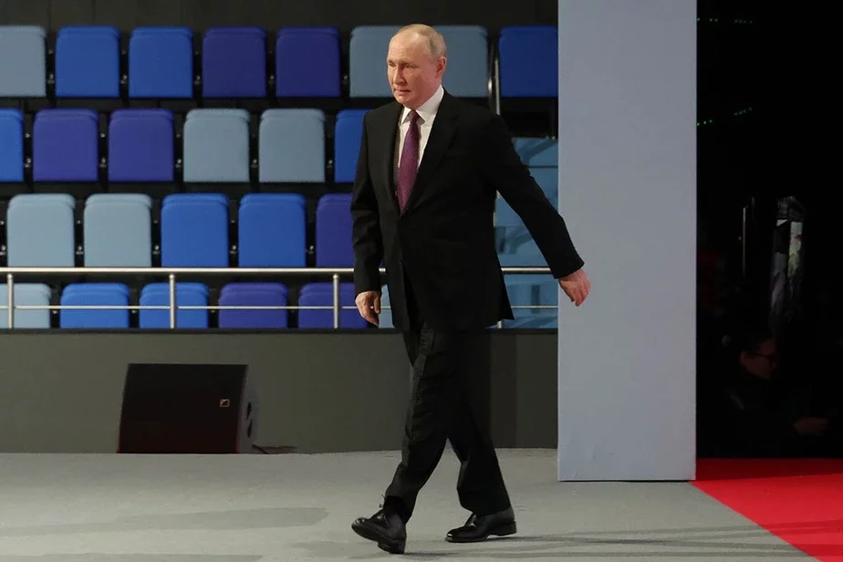 Владимир Путин. Фото: Mikhail Klimentyev, Sputnik, Kremlin Pool Photo via AP 